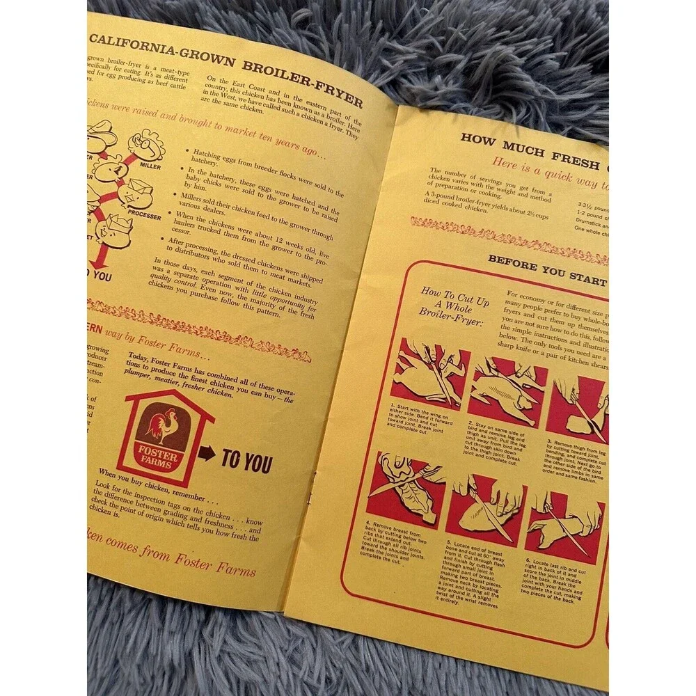 Foster Farms 1960s Almost All About Chicken Vintage Booklet / Pamphlet